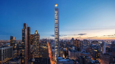 В Нью-Йорке строят ультратонкий небоскреб  