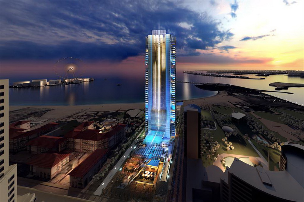 В Дубае стартовало строительство жилого небоскреба с панорамным видом на море.
